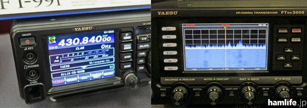 八重洲無線は新ファームが公開されたばかりのFT-991やFTDX3000/FTDX1200シリーズも展示