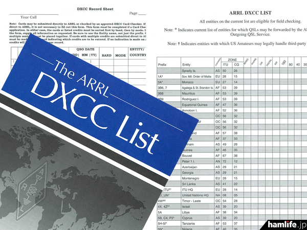 最新版のDXCCチェックリストはもちろん、DXCCルール、DXCC Record Sheetなども網羅している