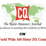 US CQマガジン主催、日本時間1月28日（土）7時から48時間にわたり「2023 CQ World-Wide 160Meter DX Contest CW」開催